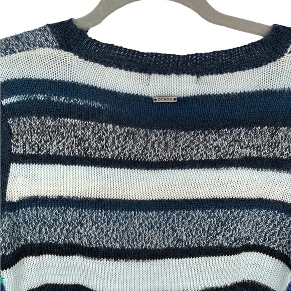 NWT Prana Wool Blend Nautical Striped Seffi Sweater Size Large - Picture 10 of 12